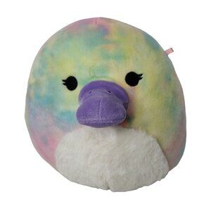 Squishmallows Brindall Platypus Stuffed Animal Plush Soft Toy Rainbow Tye Die 8"